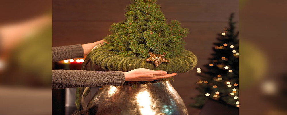 DIY glamoureuze mini kerstboom